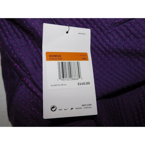 Nike Purple City Ready Tech Pack Fleece Full-Zip hooded Jacket XXL New w Tag - Picture 7 of 16